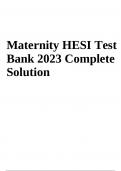 Maternity HESI Exam Questions With Answers Latest 2023/2024 | VERIFIED