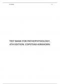 TEST BANK FOR PATHOPHYSIOLOGY, 4TH EDITION: COPSTEAD-KIRKHORN