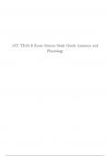 ATI TEAS 6 Exam Science Study Guide Anatomy and Physiology