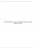 HCA 322 Final Exam Answers - 2022/22, Attempt score:27/30 Ashford University.