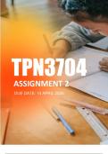 TPN3704 Assignment 1 Due May 2024