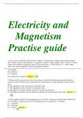 Electricity and Magnetism Practise guide