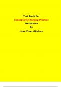 Test Bank - Concepts for Nursing Practice 3rd Edition By Jean Foret Giddens | Chapter 1 – 57, Latest Edition|