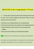 HESI EXIT Evolve Comprehensive V2 Exam Questions and Answers (2023 - 2024) (Verified by Expert)