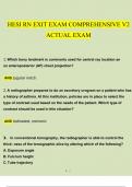 HESI RN Comprehensive Exit V2 Exam Questions and Answers (2023 - 2024) (Verified by Expert)