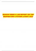 BIOS255 WEEK 6 LAB REPORT ON THE RESPIRATORY SYSTEM LATEST 2023