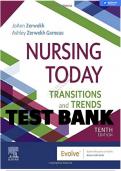NURSING TODAY: TRANSITION AND TRENDS 10TH EDITION ZERWEKH TEST BANK