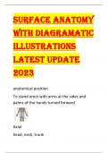 Surface Anatomy  WITH DIAGRAMATIC  ILLUSTRATIONS  LATEST UPDATE  2023 