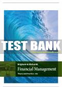Test Bank For Financial Management: Theory & Practice - 15th - 2017 All Chapters - 9781305632295
