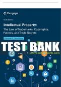 Test Bank For Intellectual Property: The Law of Trademarks, Copyrights, Patents, and Trade Secrets - 6th - 2024 All Chapters - 9780357767474