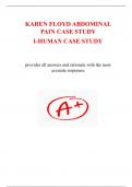 KAREN FLOYD ABDOMINAL PAIN CASE STUDY  I-HUMAN CASE STUDY