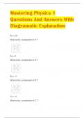 Mastering Physics 1 Questions And Answers With Diagramatic Explanation