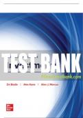 Test Bank For Investments, 13th Edition All Chapters - 9781264412662