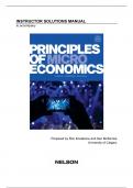 Solution Manual for Principles of Microeconomics, 8th Edition canada N. Mankiw, Ronald Kneebone, Kenneth McKenzie