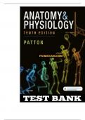 TEST BANK Anatomy and Physiology 10th Edition Patton| Questions and 100% Veriﬁed Answers