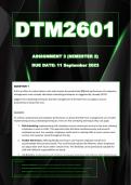 DTM2601 Assignment 3 Semester 2 - (Due: 11 September 2023)
