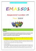 EMA1501 ASSIGNMENT 4 S2 2023