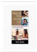 TEST BANK FOR MATERNAL CHILD NURSING CARE  6th EDITION BY SHANNON PERRY