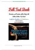 TEST BANK for Structure and Function of the Body 16th Edition Patton ISBN: 9780323597791 Chapters 1-22 Complete Guide.