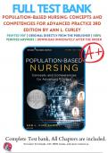 Test Bank For Population-Based Nursing: Concepts and Competencies for Advanced Practice 3rd Edition By Ann L. Curley, PhD, RN 9780826136732 / Chapter 1-12 / Complete Questions and Answers A+