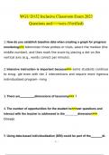 WGU D152 Inclusive Classroom Exam  questions and answers Latest 2023 - 2024 100% correct answers
