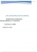 Advanced Practice Nursing Essentials for Role Development 4 Edition By Lucille A  Joel