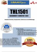 THL1501 Assignment 2 (COMPLETE ANSWERS) Semester 1 2023 (163577) - DUE 16 April 2024