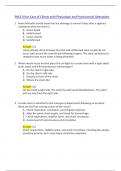 PNLE III for Care of Clients with Physiologic and Psychosocial Alterations(Part I)|Answers and Rationales Graded A+