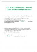 ATI 2019 Fundamentals Proctored Exam, ATI Fundamentals Retake