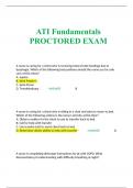 ATI Fundamentals PROCTORED EXAM