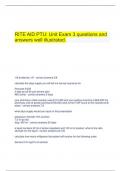   RITE AID PTU: Unit Exam 3 questions and answers well illustrated.