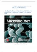   Test Bank For Prescott's Microbiology 11th Edition By             Joanne Willey 9781260211887 Chapter 1-43 Complete Guide .