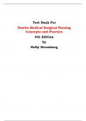 Test Bank for Dewits Medical Surgical Nursing Concepts and Practice 4th Edition Stromberg / All Chapters 1-49 / Full Complete 2022 – 2023 