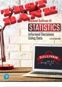 Statistics Informed Decisions Using Data, 6th Edition, Michael Sullivan Test Bank