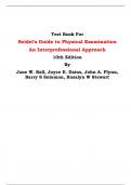 Test Bank For Seidel's Guide to Physical Examination  An Interprofessional Approach 10th Edition By Jane W. Ball, Joyce E. Dains, John A. Flynn, Barry S Solomon, Rosalyn W Stewart