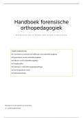 Samenvatting handboek forensische orthopedagogiek 