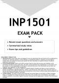 INP1501 EXAM PACK 2023 - DISTINCTION GUARANTEED