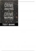 Test Bank For Crime Analysis with Crime Mapping 4th Edition By Santos 