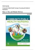 Test Bank - Community/Public Health Nursing, 7th, and 8th Edition by Nies | All Chapters