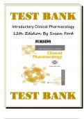 Introductory Clinical Pharmacology 12th Edition Ford Test Bank ..........@Recommended                        