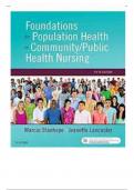FOUNDATIONS FOR POPULATION HEALTH IN COMMUNITY /PUBLIC HEALTH NURSING 5TH EDITION BY MARCIA STANHOPE ET AL TEST BANK CHAPTER 1-32 (ISBN 9780323443838)