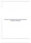 Test Bank For The Human Body in Health and Disease 8th Edition, All Chapters