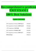 Rn-comprehensive-predictor  EXIT EXAM 1 100% Best Solutions Update 2023/2024