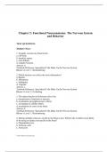 Chapter 2 Functional Neuroanatomy The Nervous System and Behavior