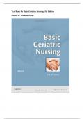 Test Bank for Basic Geriatric Nursing, 5th Edition 