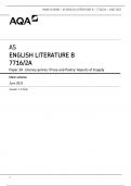 AQA AS ENGLISH LITERATURE B PAPER 2A 2023 (7716/2A: Literary genres: Prose and Poetry: Aspects of tragedy)