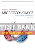 Test Bank For Microeconomics: An Intuitive Approach - 2nd - 2017 All Chapters - 9781305115941