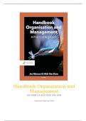 summery Handbook Organisation and Management -  organisation and people