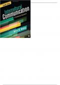 Intercultural Communication A Contextual Approach 7th Edition by James W. Neuliep - Test Bank