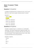 CHEM133 Lesson Quiz Week 2, 4, 6, 9, 11, 13, 15 (Package Deal)